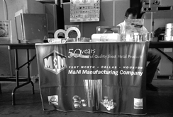 The M&M Mfg. display